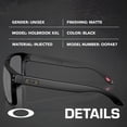 thumbnail image 2 of Oakley OO9487 Holbrook XXL Rectangle Shaped Polarized Sunglasses for Men & Women - Includes Official Eyewear Kit - Matte Black Frame with Prizm Black Lens, 2 of 5