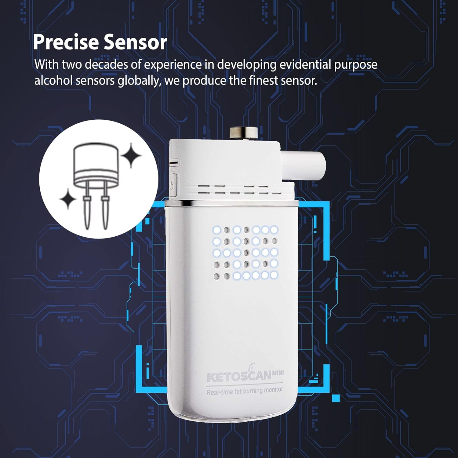 KETOSCAN Mini Breath Ketone Meter, Diet, Fitness Tracker Monitor