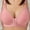 Pink#1, variant on Spring Saving GaThRRgYP Womens,Women's Bra Wire Free,Women's Bra Soild Wire Free Underwear One-Piece Bra Everyday Front Buckle Underwear