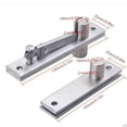 thumbnail image 2 of Door Pivot Hinge, 2pcs 360 Degree Rotation Hidden Door Shaft Pivot Hinges(130 X 25 Mm), 2 of 5