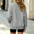 thumbnail image 4 of Stralyhd Womens Sweatshirt Oversized Long Sleeve Crew Neck Sweater 2026 Fall Casual Fashion Pullover Top Comfort Loose Outfits Basic Lounge Wear Light Gray XL, 4 of 4