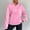 Pink, variant on AXXD Women's Sweatshirts Blue Basic Summer 2024 Turtle Necks Long Sleeved Solid Color Zipper Stitching Pocket High Neck Sweater