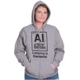 thumbnail image 4 of Camping is Elemental Ironic RV Zip Up Hoodie Men's Women's Brisco Brands L, 4 of 6