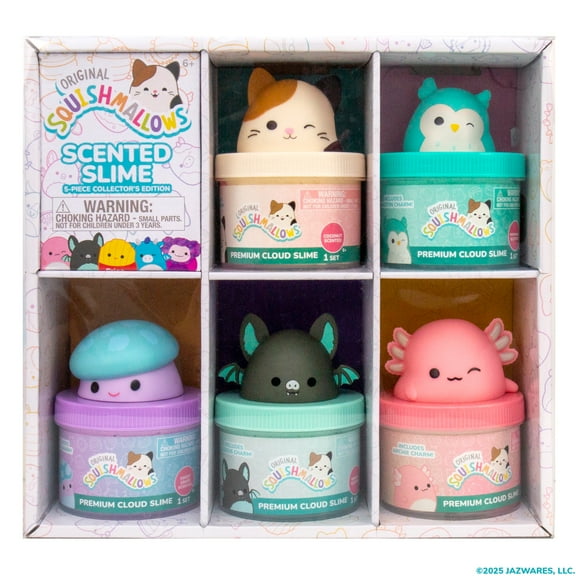 Original Squishmallows™ Scented Slime Jars – 5-Piece Collector’s Edition