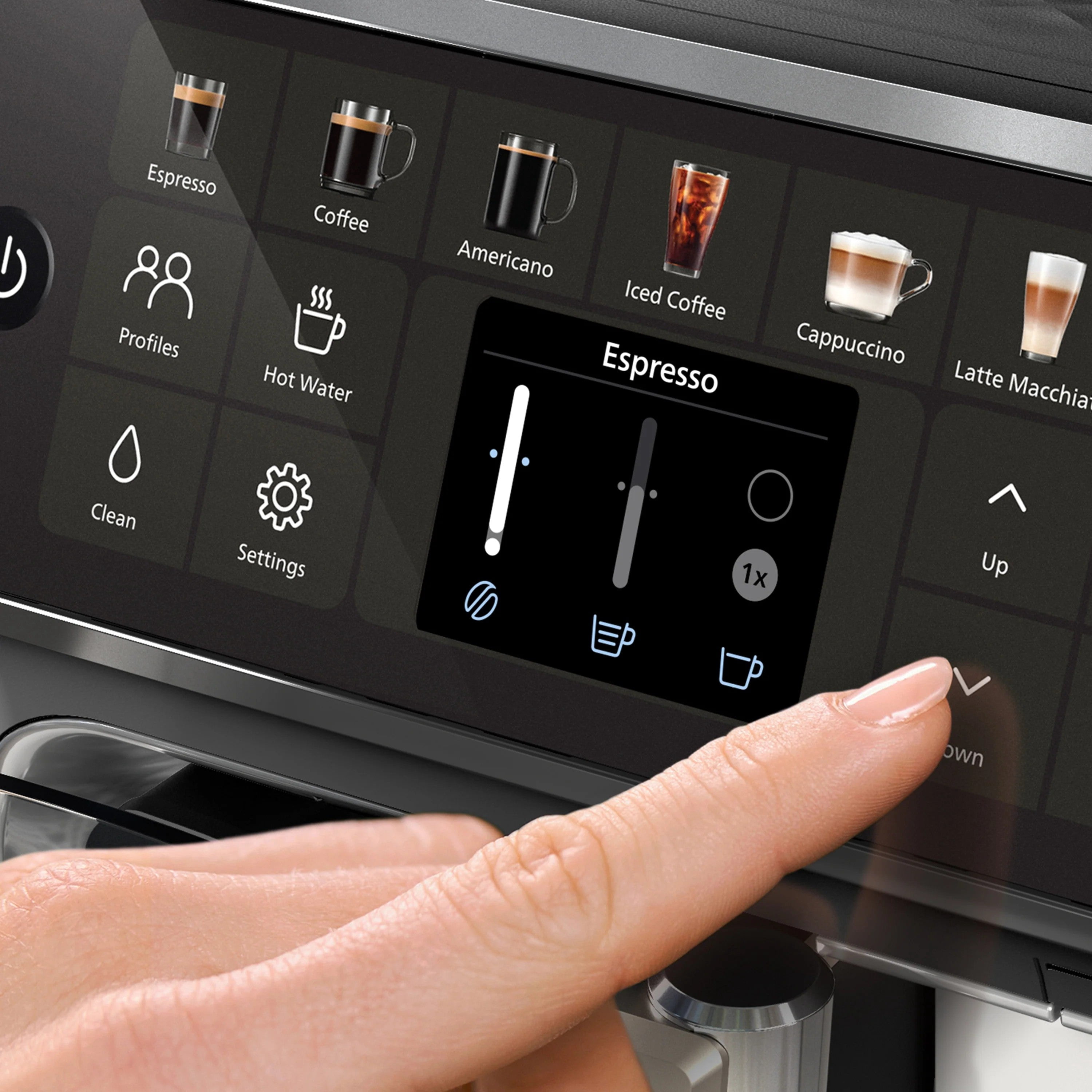 Restored Philips 4400 LatteGo Automatic Espresso Machine | 12 Recipes | Black Chrome | EP4447/90 (Refurbished)