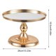 thumbnail image 4 of Estante de exhibición de la fruta del postre de la decoración del tenedor de la magdalena redondo del metal del soporte de la torta para el partido, M, oro Speravity HA003900-01, 4 of 7