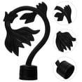 thumbnail image 1 of OUNONA 4pcs Roman Rod End Ornament for Interior Designers with Black ABS Material, 1 of 8