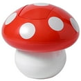 thumbnail image 1 of SHISUYAN Red ABS Mushroom Trash Can with Cover for Home Use Small Size 3.5 Gallons, 1 of 8