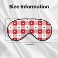 thumbnail image 5 of Naloa Plaid Heart Print Sleep Mask for Sleeper, Light Blocking Sleeping Eye Mask for Women Men, Eye Shade with Adjustable Strap for Travel, Nap,Meditation, 5 of 7