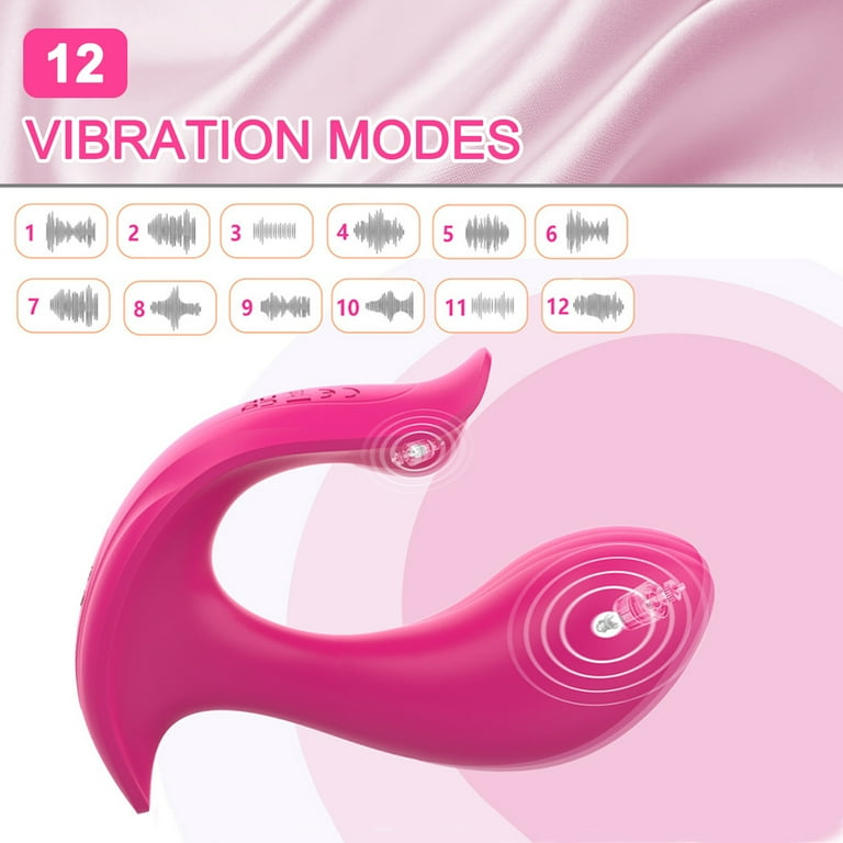 XBONP Dual Vibrating Massager Wireless Remote Control G-spot Vibrator for  Women Wearable Vibrator Sex Toys Red