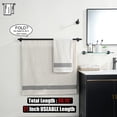 thumbnail image 3 of Double Towel Bar Matte Stainless Steel Bath Towel Rack for Bathroom Towel Holder Wall Mount Total Length TBLPB, 3 of 9