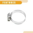 thumbnail image 7 of Unique Bargains 1 Set 16mm 0.63" ID Silicone Hose Cap W/ Clamp Intake Vacuum Hose End Plug for Car Silicone Blue, 7 of 7
