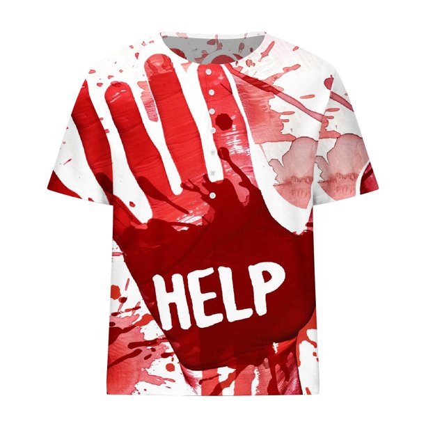 Camisetas de Manga Corta para Hombre Blusa de Manga Corta de Cuello Redondo Impresa, Top de Moda Casual para Hombres de Uso Diario Y Al Aire Libre