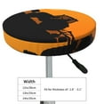 thumbnail image 4 of Balery tractor cultivating the land Pattern Round Bar Stool Seat Covers Velvet Fabric Adjustable Protects from Scratches and Stains for 14-17 Inch Chair-14 inch, 4 of 7