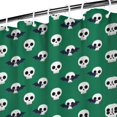 thumbnail image 3 of Green Skull Bat Pattern Shower Curtain 36"x72" ,Bathroom Decorative Shower Curtains Set with 12 Hooks,Modern Waterproof Washable Shower Curtain, 3 of 6
