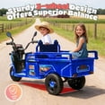 thumbnail image 3 of Track Seven 12V Kids Ride on Car, Electric 3-Wheel Cargo Truck with Large Storage Space, LED Lights, Music, Electric Trike Ride on Toy for Kids Aged 3+, 3 of 8