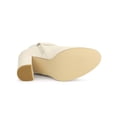 thumbnail image 5 of BLISSFUL STEP Women's Round Toe Circle Buckle Block High Heel Ankle Boots, 5 of 7