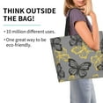 thumbnail image 2 of Kdxio Golden Glitter Butterflies Casual Tote Bags Women Big Capacity Shoulder Bag for Women Travel Shoulder Bags Handbags, 2 of 8