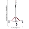 thumbnail image 3 of KFFKFF Robust Illumination Support on Wheels, Peak Elevation 10.5 ft/320 cm, Modifiable Three-Legged Stand with Stainless Steel, Photography Rolling Foundation Stand, Suitable for Studio Softbox, 3 of 9