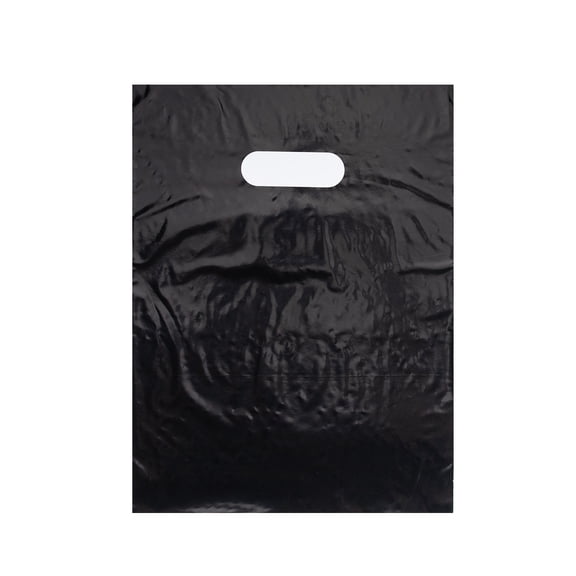 SSWBasics Small Black Plastic Merchandise Bags 9 in x12 in - pack of 100