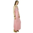 thumbnail image 4 of Bimba Women Long Thin Cotton Maxi Gown With Side Slit Comfy Custom Dress, 4 of 9