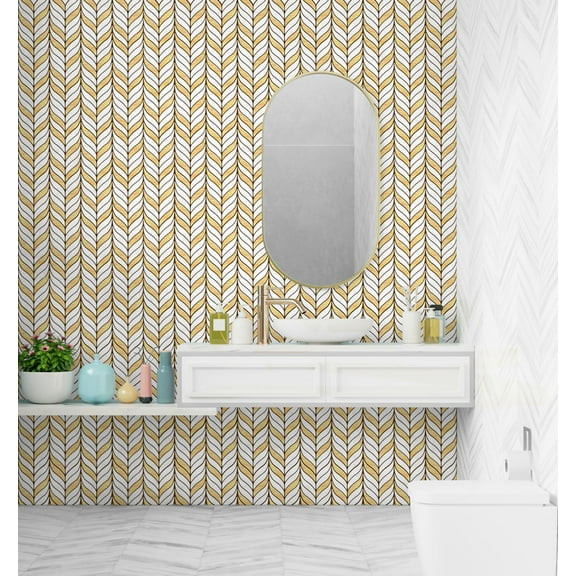 Mosaicowall 10-Sheet Peel and Stick Tile - 11.9"x11.8" Premium Kitchen Self Adhesive Backsplash Tile