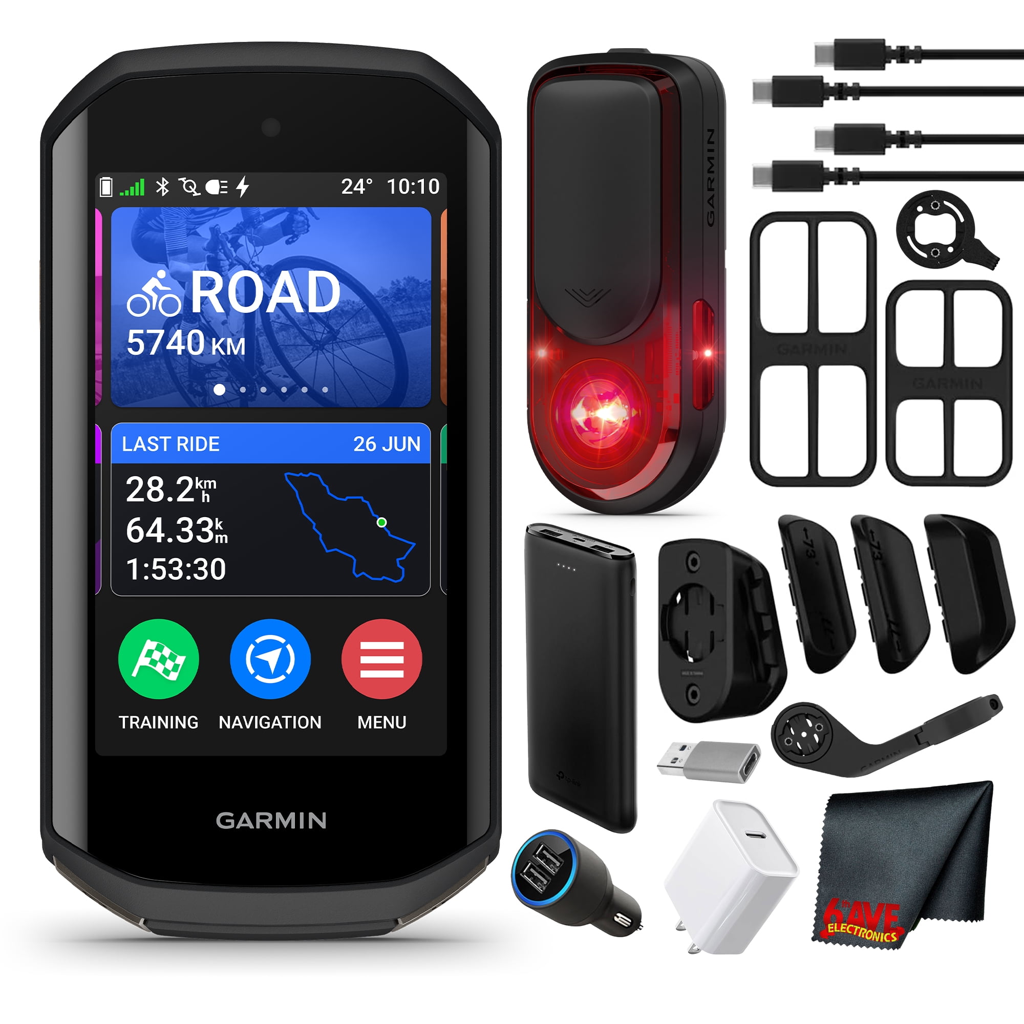 GARMIN EDGE 830 RTL515 セット Garmin Varia RTL515 Cycling Radar Tail Light, Power Bank Bundle