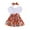 Red, variant on PINQI Holiday Dresses for Kid Girls Toddler Girl Short Sleeve Flower Print Patchwork Dress Headband Set for 1 To 6 Years