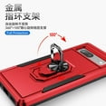 thumbnail image 5 of KOMI pour Google Pixel 7 Pro, Étui avec Protecteur d'Écran, Béquille Anneau Réglable à 360 Intégré, Armure de Protection Militaire Antichoc - Rouge/noir, 5 of 5