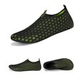 thumbnail image 4 of lnmuld Men Women Water Shoes Non Aqua Socks Solid Color for Beach Pool Surf Yoga Snorkeling Color:Green,Size:7, 4 of 6
