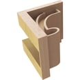 thumbnail image 6 of 5"W x 5"D x 5"H Wide Alma Rough Cedar Woodgrain TimberThane Corbel, Primed Tan, 6 of 6