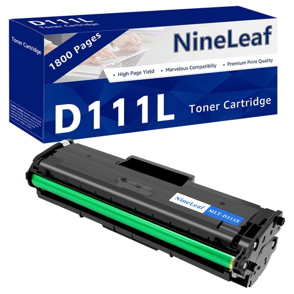 NineLeaf 1 Pack MLT-D111L Compatible Toner Cartridge Replacement for Samsung 111L MLTD111L to use with Xpress M2020W M2022W M2024W M2070FW M2070W Printer
