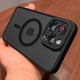 thumbnail image 2 of Funda magnética de lujo con armadura translúcida mate a prueba de golpes para iPhone 16 15 14 13 12 11 Pro Max Plus Magsafe cubierta de carga inalámbrica Gray For iPhone 14 Pro, 2 of 6