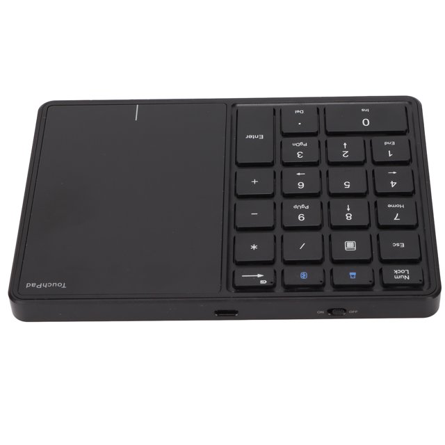 Teclado numérico, teclado numérico inalámbrico USB 2 en 1, teclado numérico compacto y liviano