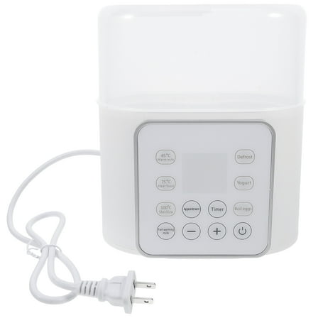 Hemoton White Electric Bottle Warmer for Home Dual Bottle Heating with Constant Temperature