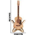 thumbnail image 5 of Wooden Guitar Pick Case with Stand - Mini Guitar Shaped Storage Box, Includes 3 Wood Picks for Guitar, Bass and Ukulele(1Pcs, B), 5 of 6