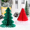 thumbnail image 1 of 3Pcs Christmas Tree Hat Cap Honeycomb Paper Home Holiday Party Supply  Decor, 1 of 9