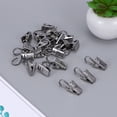 thumbnail image 1 of FUTUREORYY 36 Pcs Pinces Métalliques pour Tringle à Rideaux Acier Inoxydable Argent Usage Domestique, 1 of 6