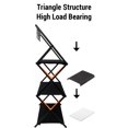 thumbnail image 4 of Camping 3 Tier Aluminum Alloy Multifunctional Storage Rack Oxford Cloth Panel Picnic Rack, 4 of 5