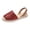 Red, variant on Rokment Bling Sequin Platform Sandals for Women with Back Strap Bridal Sparkly Leather Peep Toe Espadrilles Chunky Heels Slingback Dressy Summer Shoes Black Size 5.5