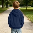 thumbnail image 4 of Edvintorg Boys Hoodies Size 10 12 Long Sleeve Corduroy Hooded Sweatshirt Solis Color Quarter Zip Pullover Top Kids Clothes Boys, 4 of 9