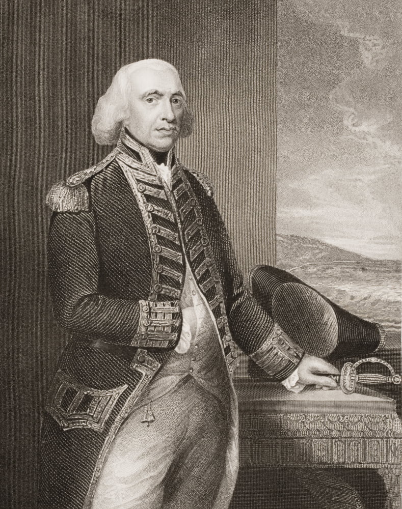 Richard Howe1St Earl Howe1726-1799 British Admiral Engraved By H Robinson From The Original Of Gainsborough From Englands Battles By Sea And Land By Lieut Col Williams The London Printing And Publishi