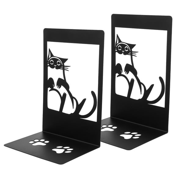 unbranded  2 Pcs Decorative Boxes with Lids Iron Cat Bookend Office