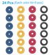 thumbnail image 3 of 24 Piezas Restrictor de Flujo de Agua, Reductor de Flujo de Ducha de 0.73" de Diámetro, Válvula de Control de Flujo de Manguera de Ducha para Baño de Casa, Inodoro, Hotel (Azul, Amarillo, Rojo, Negro), 3 of 6