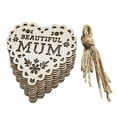 thumbnail image 2 of Xihbxyly Colgantes de Madera con Mensaje "Amor", Un Regalo Especial para Mamá, Impresión Por Sublimación de Alta Calidad, Decoración Versátil para Árbol, Ventana o Puerta, Perfectos para El Día de La, 2 of 6