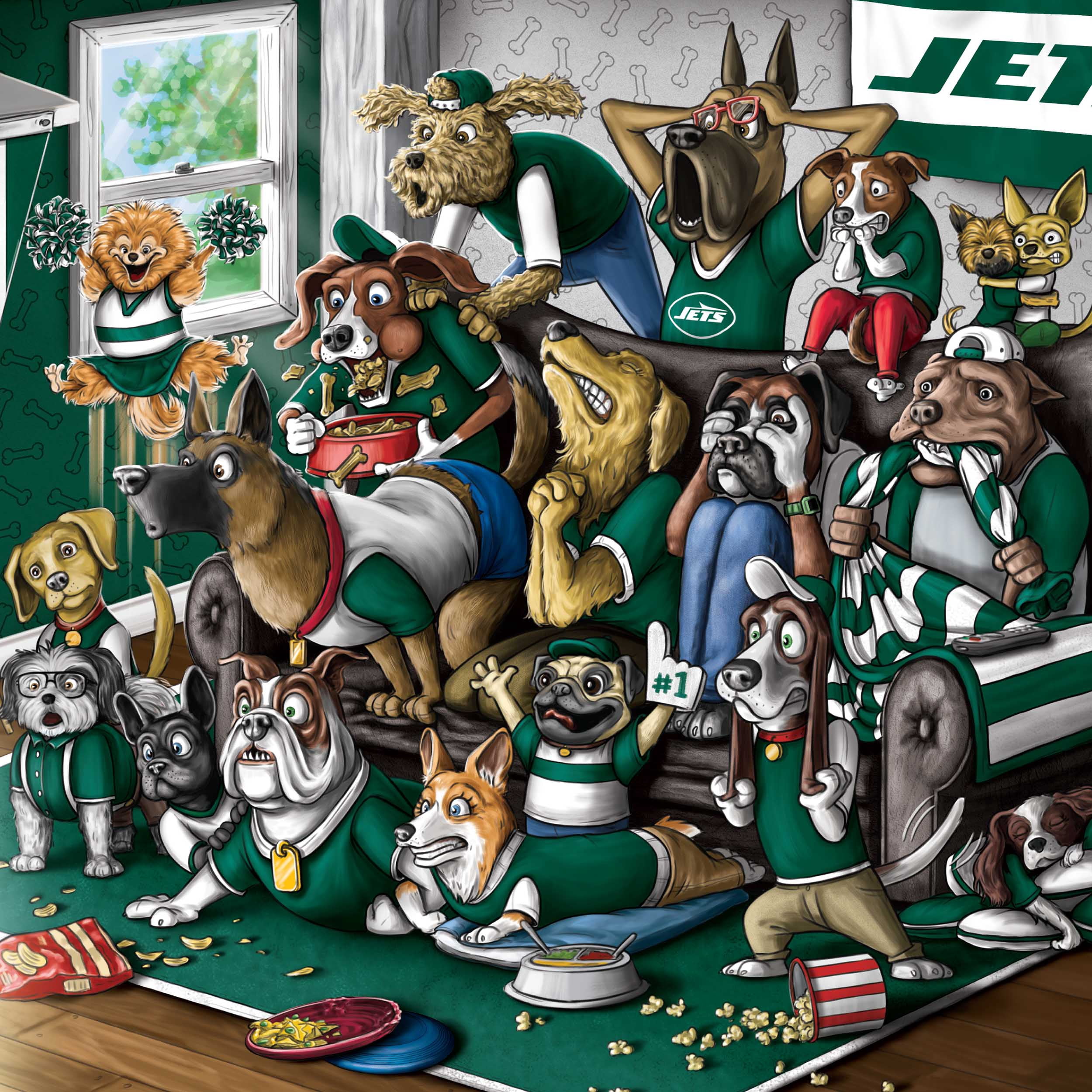 YouTheFan NFL New York Jets Purebred Fans Wall Art