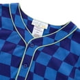 thumbnail image 3 of Saint Eve Kids Boys Pajamas, 2 Piece PJ Set Button Down Sport Jersey with Shorts - Blue Check, 3 of 6