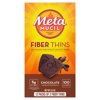 Metamucil Fiber Supplement Chewable Thins, Fiber Powder Food, Chocolate, 12 Count
