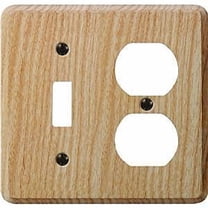 Jackson Deerfield 406U Ash Toggle/Duplex Outlet Combination Wall Plate