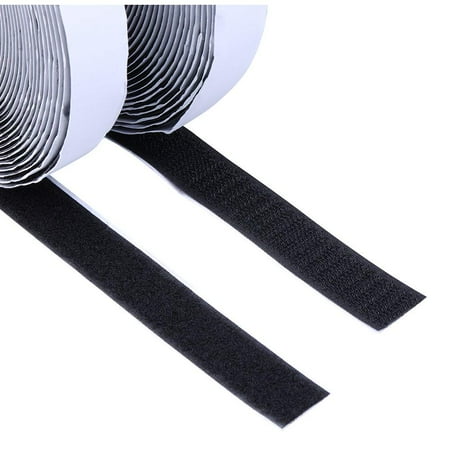 tape adhesive self fabric loop hook sticky fastener roll strip kasut shopee